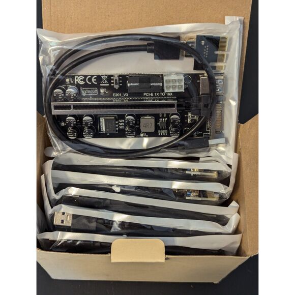 Pro PCIe Riser, GPU Riser Card for Crypto Mining - 6pack - Picture 4 of 6